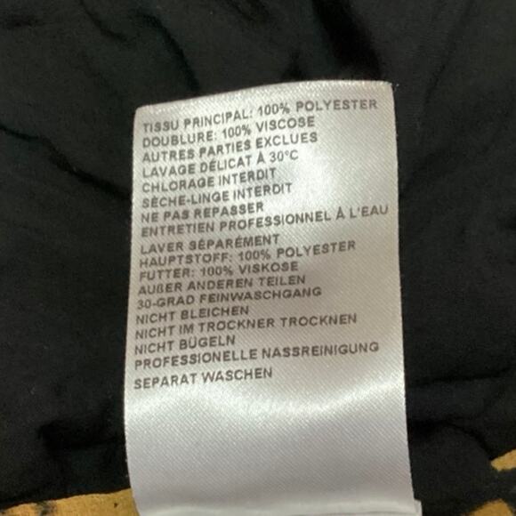 Ba&sh Lamba Pleated Multicolor Printed Chiffon Zipper Maxi A-Line Skirt Size 1 - Picture 6 of 6